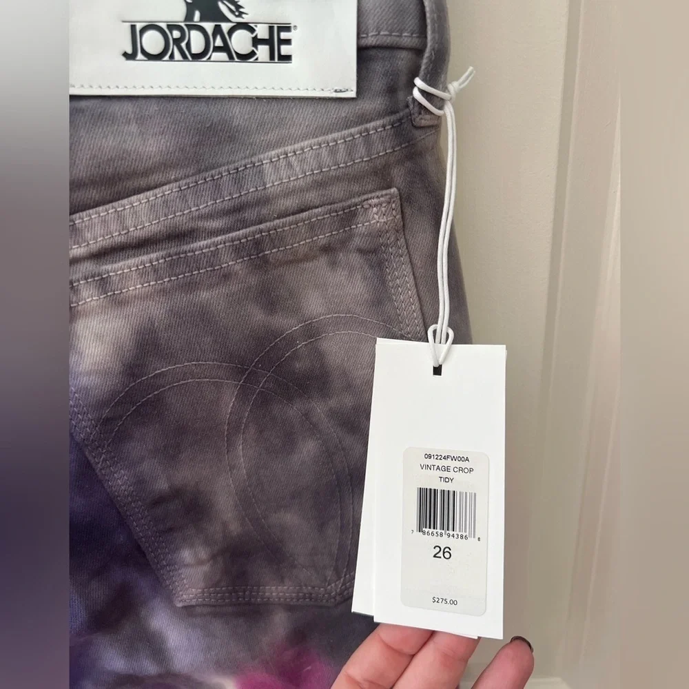 Jordache Cosmic Dye Vintage Crop Jean NWT Size 26
